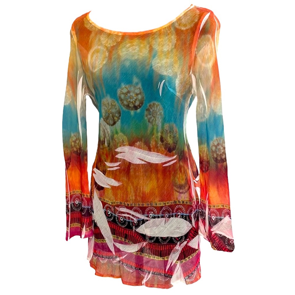 SIENNA ROSE sheer tunic, size S, NWOT